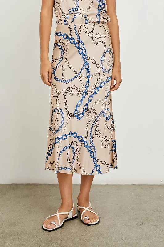 ANYA SKIRT - CHAIN LINKS patchwork skirt art