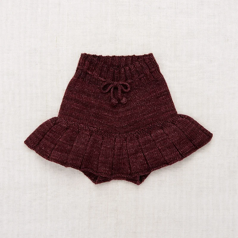 Skating Pond Skirt in Fig by Misha & Puff - Last One In Stock - 5-8 Years velvet skirt luxury