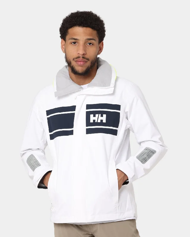 Helly Hansen Saltholm Jacket White Toggled Jacket Drawstring Jacket Belted Jacket