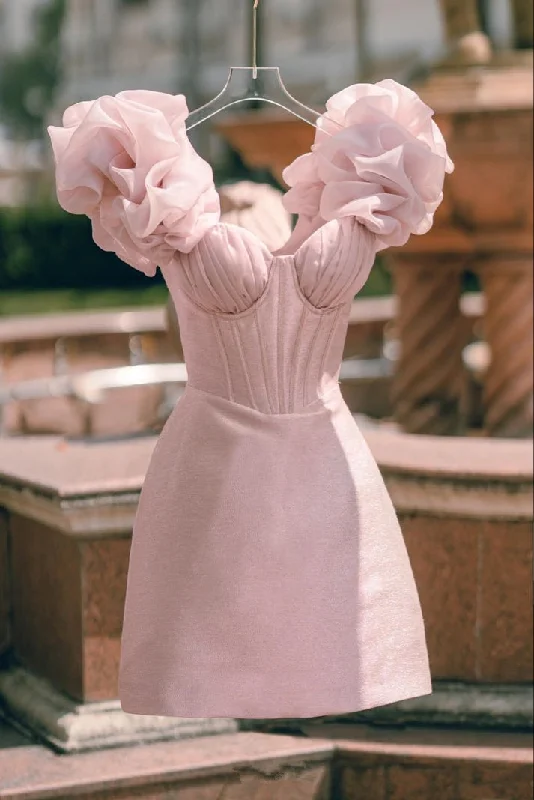 Pink Stunning Short Hoco Dress Homecoming Dress Party Dress Tunics Sophisticated sleek Pink Stunning Short Hoco Dress Homecoming Dress Party Dress Tunics Sophisticated sleek