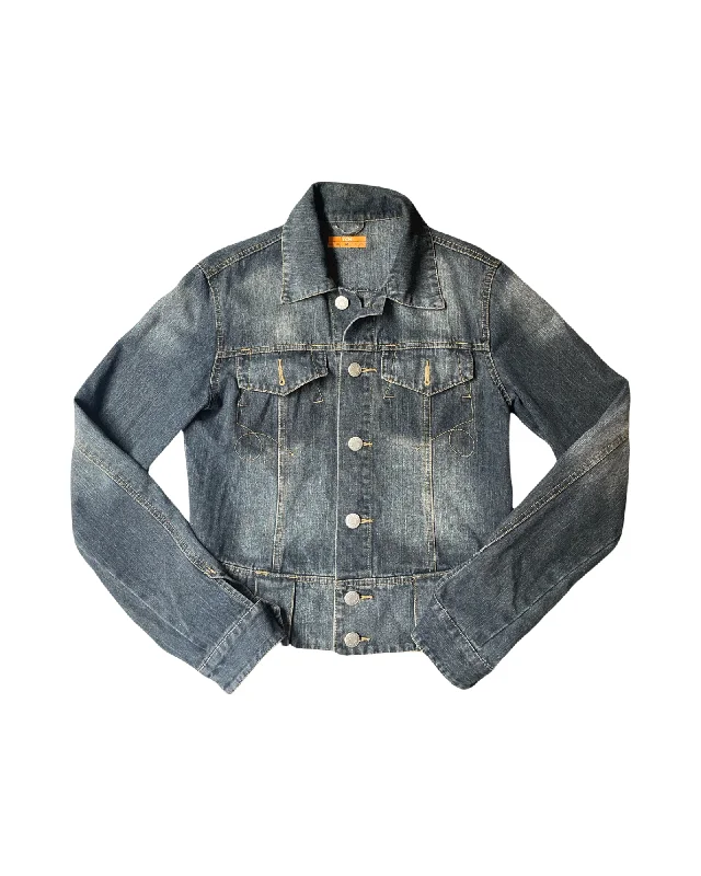 Vintage Y2K Denim Jacket Striped Jacket Polka Dot Jacket Floral Jacket