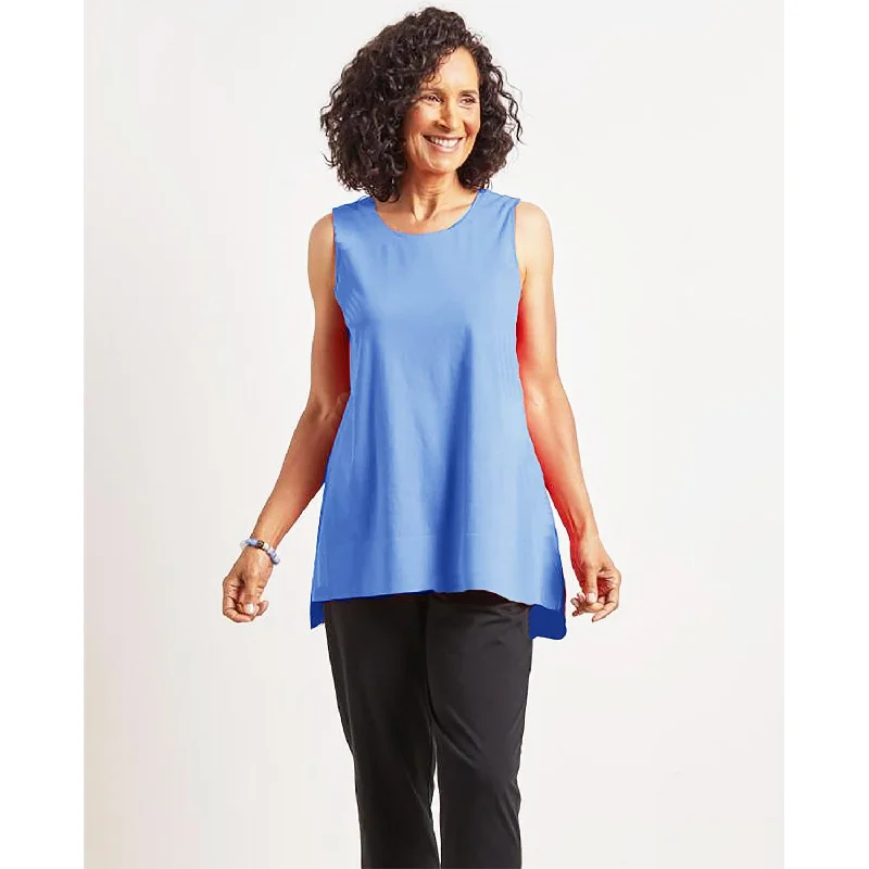 Women's Habitat Deep Hem Long Tank Sapphire cute tank top
