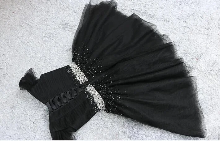 Fashionable Black Short Beaded Party Dress, Black Prom Dress Tunics Timeless classic Fashionable Black Short Beaded Party Dress, Black Prom Dress Tunics Timeless classic