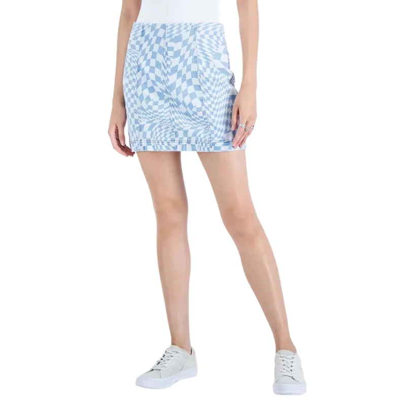 TINSELTOWN - Stretchy Fitted Seamed Mini Skirt silk skirt smooth