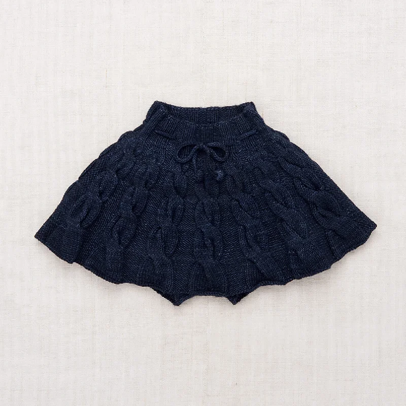 Cable Skating Skirt in Ink by Misha & Puff corduroy skirt cozy