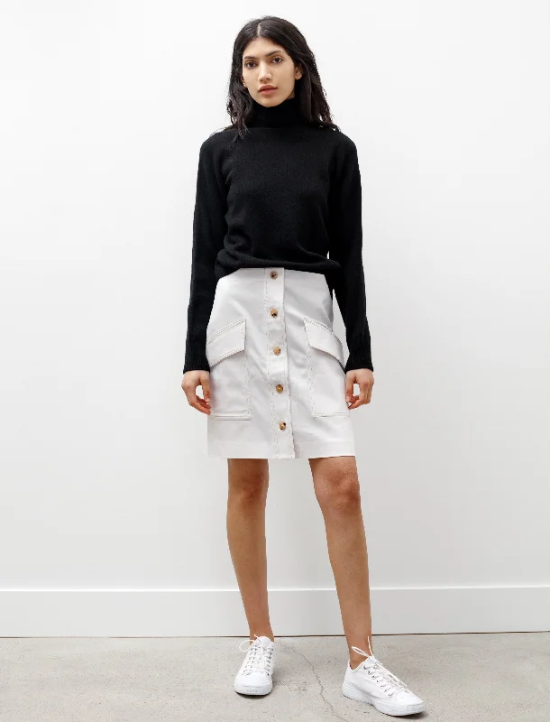 Sirenk Skirt Dirty White cashmere skirt rich