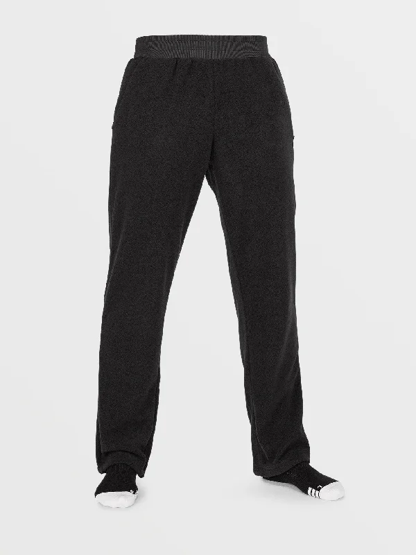 Womens Polar Fleece Pants - Black Comfortable Denim Leggings