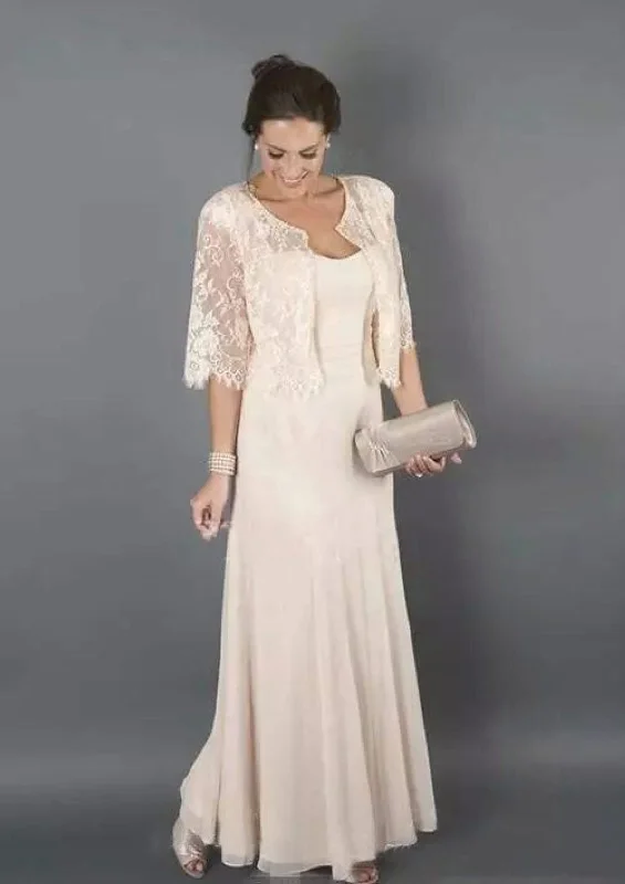 Princess Square Neck Long Chiffon Mother of Bride Dress with Jacket A-Line Jacket Boat Neck Shawl Collar Princess Square Neck Long Chiffon Mother of Bride Dress with Jacket A-Line Jacket Boat Neck Shawl Collar
