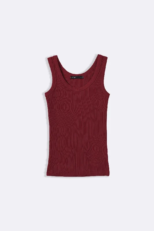 BASIC TANK TOP cotton tank top