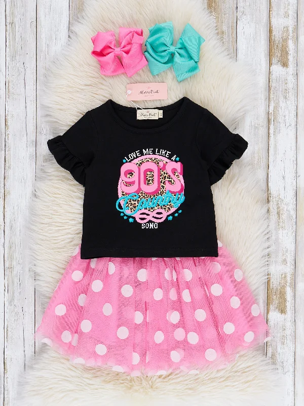 90's Country Song Outfit w/ Skirt belted skirt waist