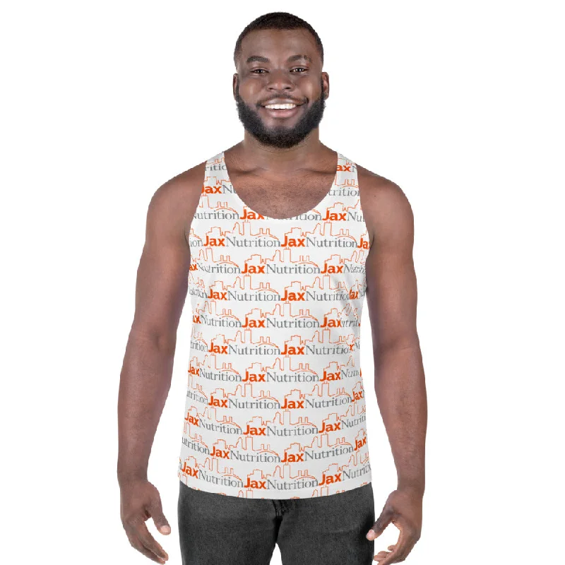 Jax Nutrition Full Color Logo Everywhere Unisex Tank Top vintage tank top