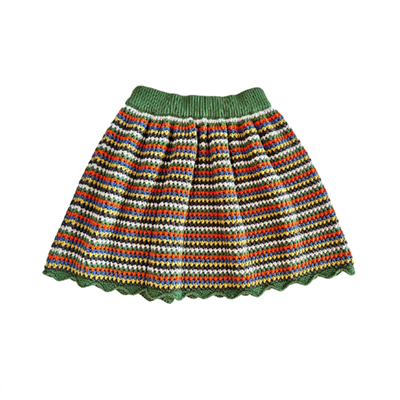 Porth Skirt in Monstera by Mabli lace skirt intricate