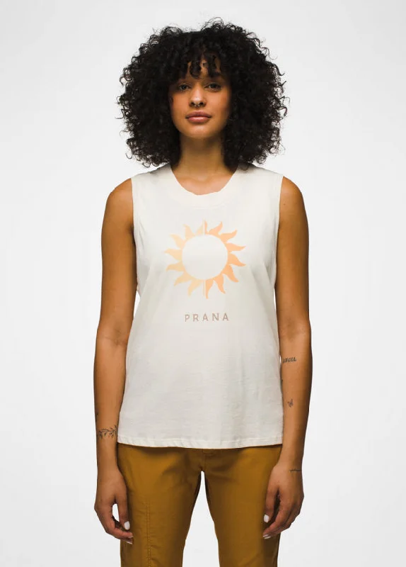 Prana Everyday Vintage-Washed Graphic Tank Women's striped tank top