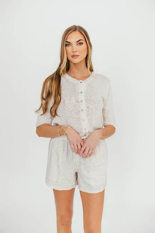 Bay Cardigan in Oatmeal Boxy Cardigan Fitted Cardigan A-Line
