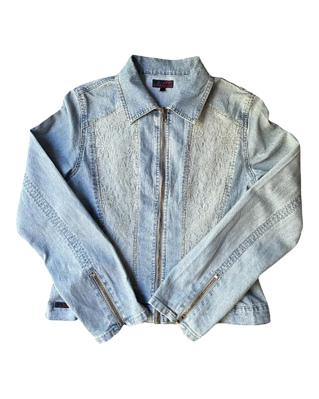 Vintage Y2K Denim Jacket Size M Jacket Blazer Coat