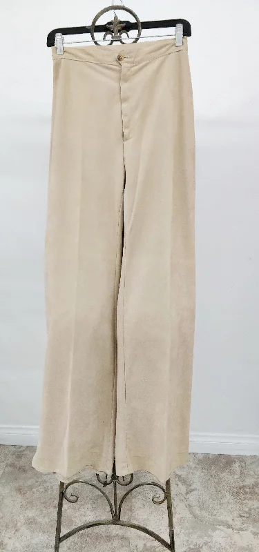 Vintage MJensen Faux Suede Pants Comfortable Pleated Pants