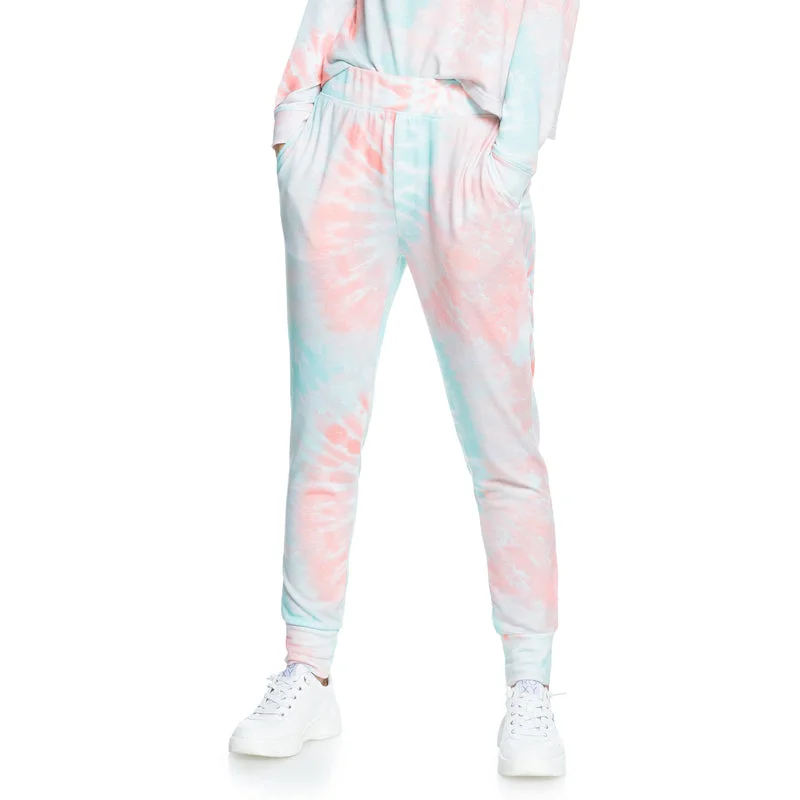 Roxy Current Mood Tie-Dye Cozy Pants Comfortable Jogger Trousers