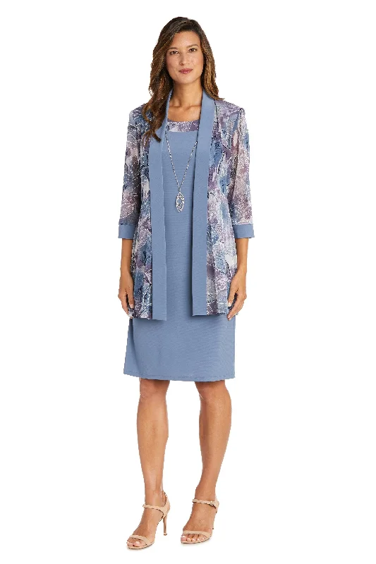 R&M Richards 9323 Short Mother of the Bride Jacket Dress Zippered Front Buttoned Front Snap Front R&M Richards 9323 Short Mother of the Bride Jacket Dress Zippered Front Buttoned Front Snap Front