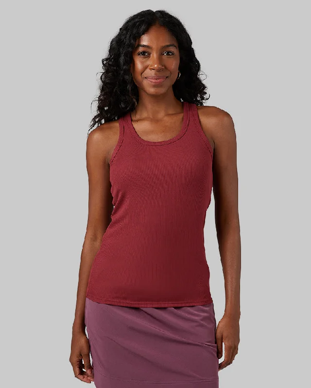 WOMEN'S SOFT RIB RACERBACK BRA TANK casual tank top