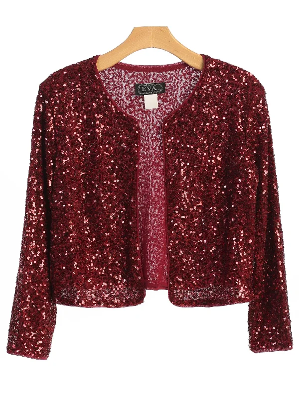 Formal Sequins Bolero Evening Jacket Fleece Jacket Down Jacket Parka