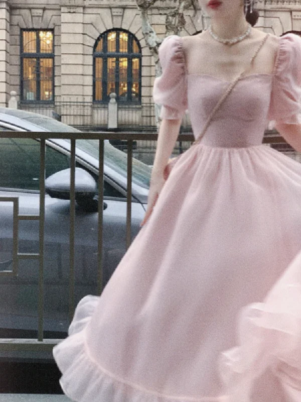 Pink Midi Dress