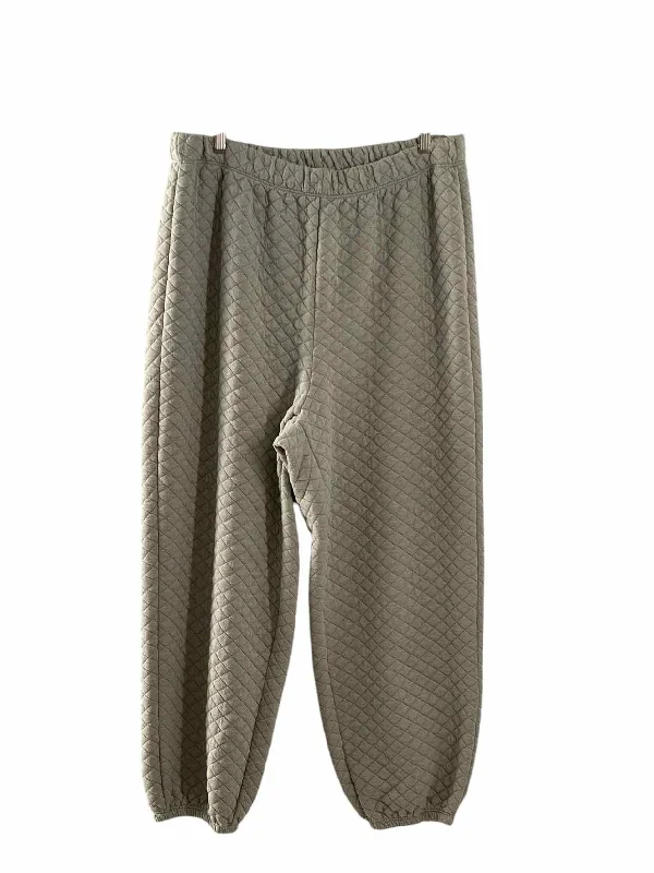 GeeGee Size 1XL Gray Quilted Pants Trendy Work Pants