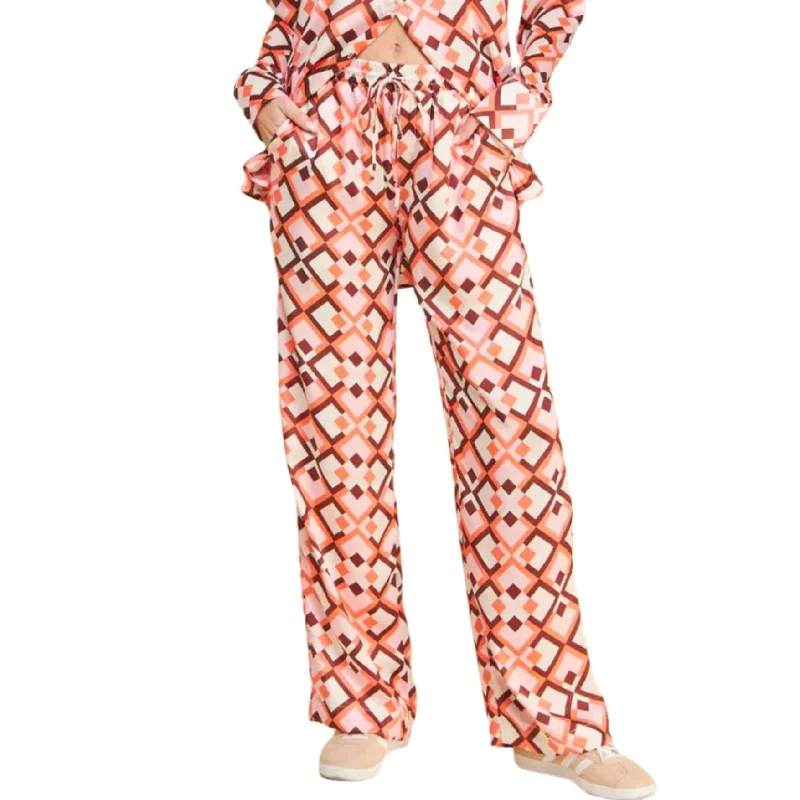 Pink Retro Satin Pants CLEARANCE FINAL SALE Comfy Cargo Trousers