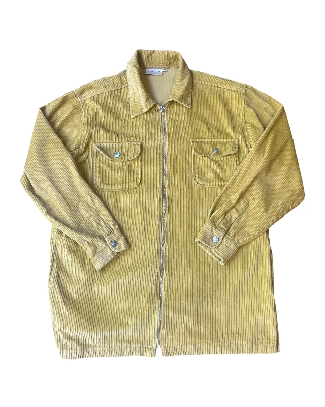 Vintage Y2K Cord Shirt Jacket Size XL Satin Jacket Silk Jacket Chiffon Jacket