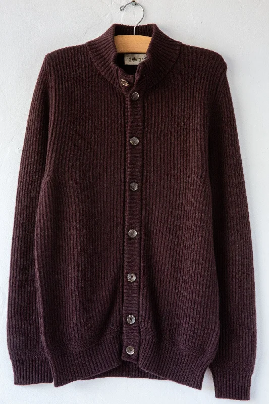 Button Wool Brown Cardigan Beaded Cardigan Sequined Faux Fur