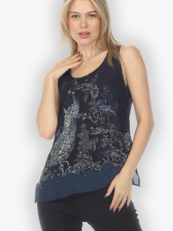 Chinoiserie Japan Tank Top lightweight tank top