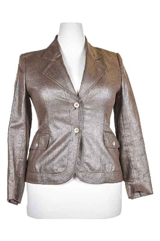 Ellen Tracy Jacket Faux Fur Fabric Real Fur Fabric Shearling Fabric
