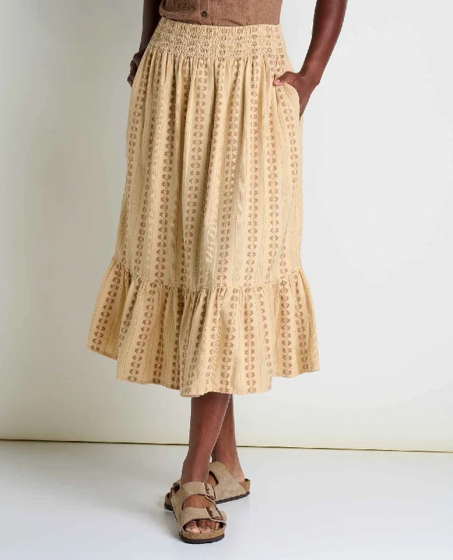 Cipher Midi Skirt chiffon skirt airy