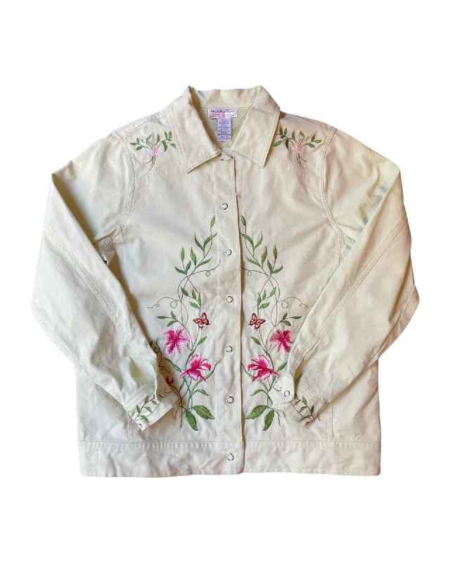 Vintage Y2K Denim Jacket Snapped Jacket Toggled Jacket Drawstring Jacket