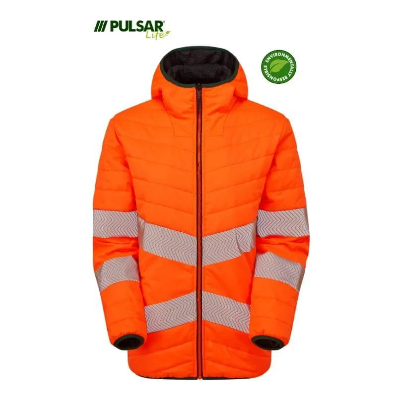 PULSAR Life Ladies Insulsated Reversible Hi Vis Waterproof Puffer Jacket Rail Spec LFE963 Welt Pockets Slit Pockets Flap Pockets PULSAR Life Ladies Insulsated Reversible Hi Vis Waterproof Puffer Jacket Rail Spec LFE963 Welt Pockets Slit Pockets Flap Pockets