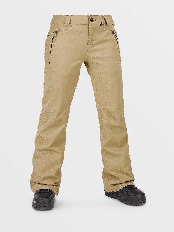 Womens Species Stretch Pants - Dark Khaki Casual Track Pants
