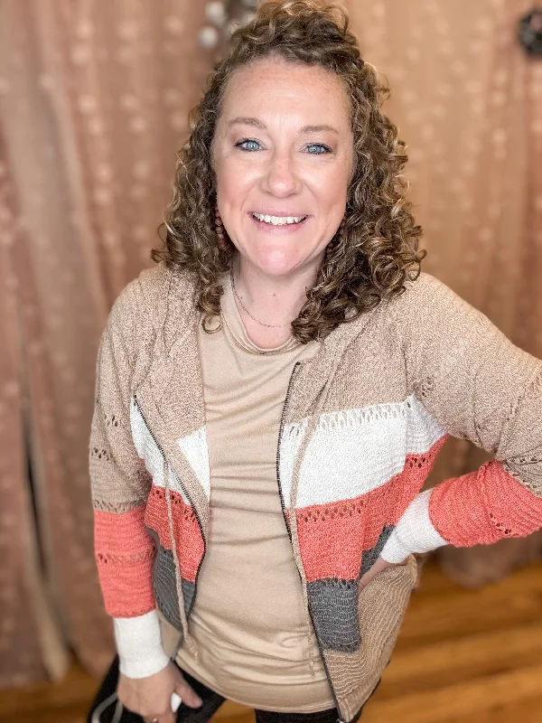 Fall Sentiments Zip Up Cardigan Terry Blend Velvet Blend Canvas Blend