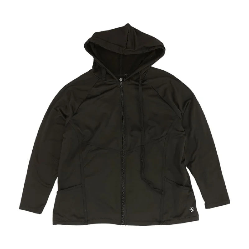 Black Solid Active Jacket Quilted Jacket Puffer Jacket Insulated Jacket