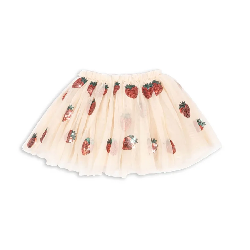 Yvonne Skirt in Strawberry by Konges Slojd cashmere skirt fine