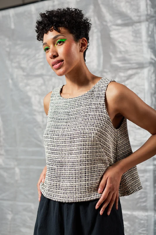 Shift Tank (Deadstock Cream Mix) fitted tank top