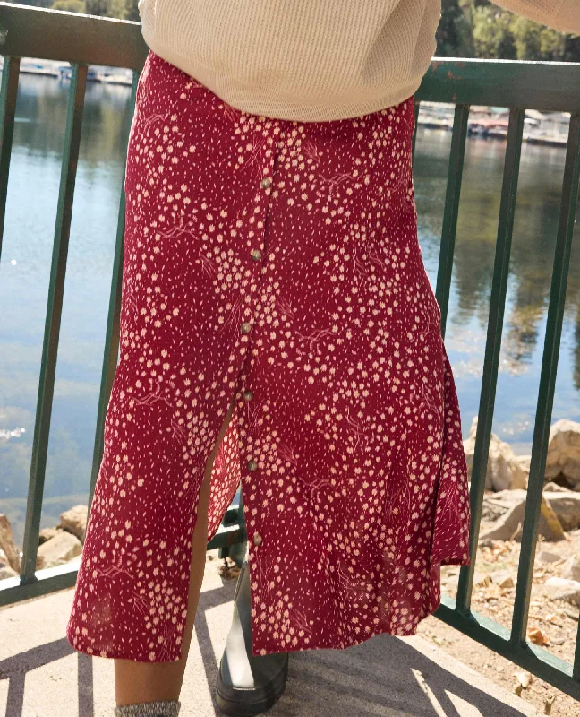 Manzana Paneled Midi Skirt lace skirt feminine