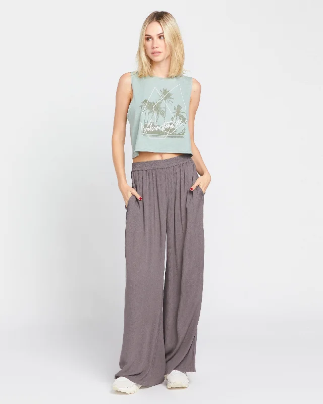 Stoneshine Junki Pants - Dark Grey Formal Wide-Leg Pants
