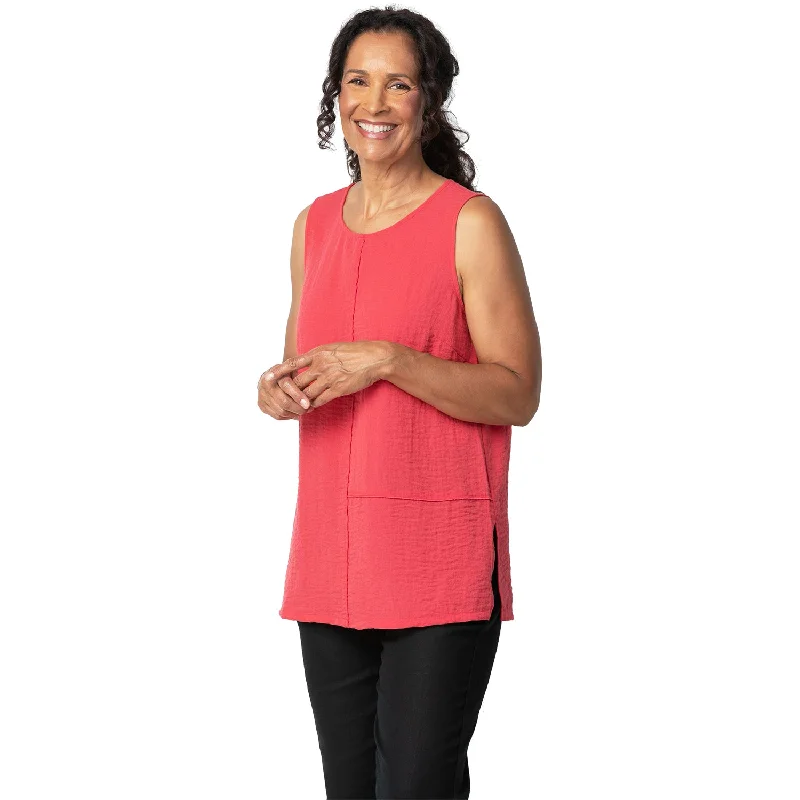 Women's Habitat Pieced Tunic Tank Tomato athletic tank top