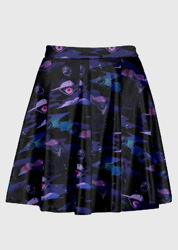 Night Realm Dreamcore Skirt linen skirt light