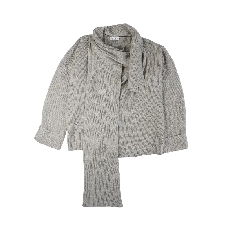 JW Anderson Cardigan Sweater - Women's L Cotton Fabric Linen Fabric Terry Fabric