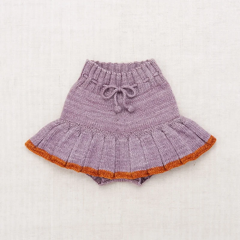 Skating Pond Skirt in Periwinkle by Misha & Puff leather skirt bold