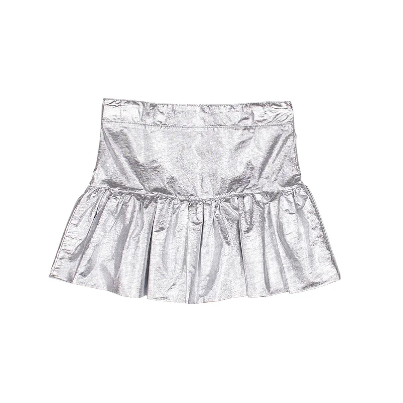Cloud Skirt in Silver by Wynken - Last Ones In Stock - 3-8 Years denim skirt classic