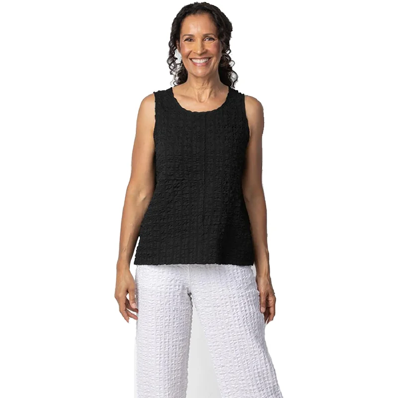 Women's Habitat Lapped Seam Tank Black trendy tank top