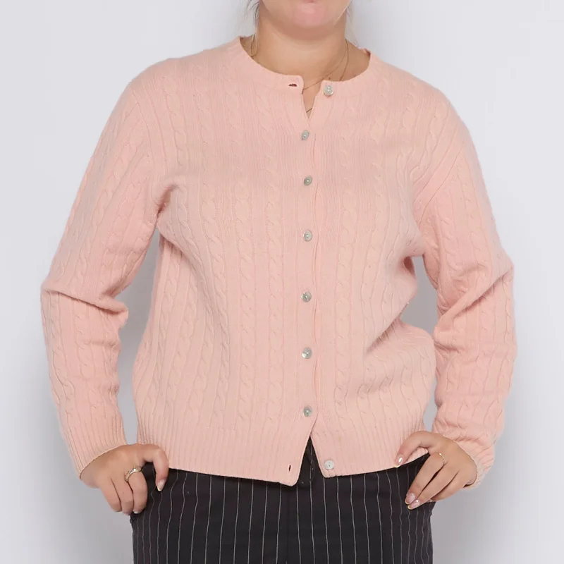 Cable Knit Buttoned Cardigan - UK 12 Wool Cardigan Cotton Cardigan Cashmere Cardigan Cable Knit Buttoned Cardigan - UK 12 Wool Cardigan Cotton Cardigan Cashmere Cardigan