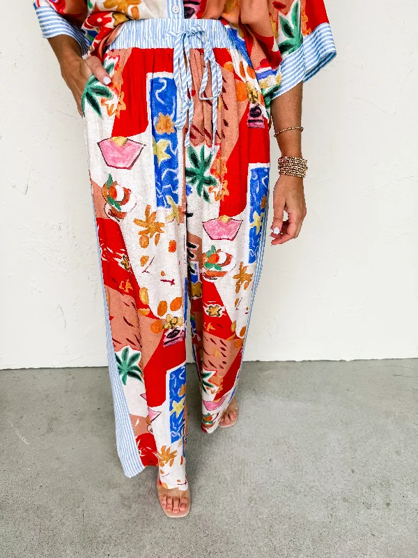 Creative Energy Printed Pants Comfortable Maternity Pants
