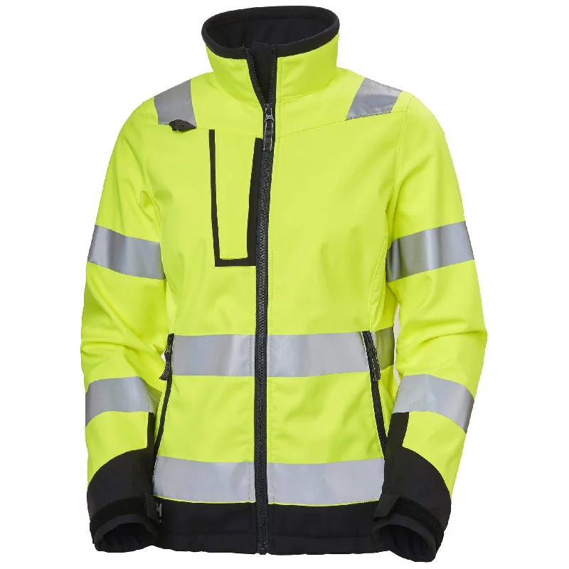 Helly Hansen Womens Luna Hi Vis Softshell Jacket - 74098 Wool Fabric Cashmere Fabric Tweed Fabric Helly Hansen Womens Luna Hi Vis Softshell Jacket - 74098 Wool Fabric Cashmere Fabric Tweed Fabric